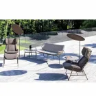 Parasol din stofă cu structură din aluminiu - Protecție solară Emma de la Varaschin Viadurini