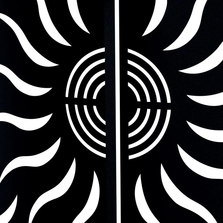 Apărător curbat pentru aragaz cu 2 uși metalice fabricat în Italia - rață Viadurini