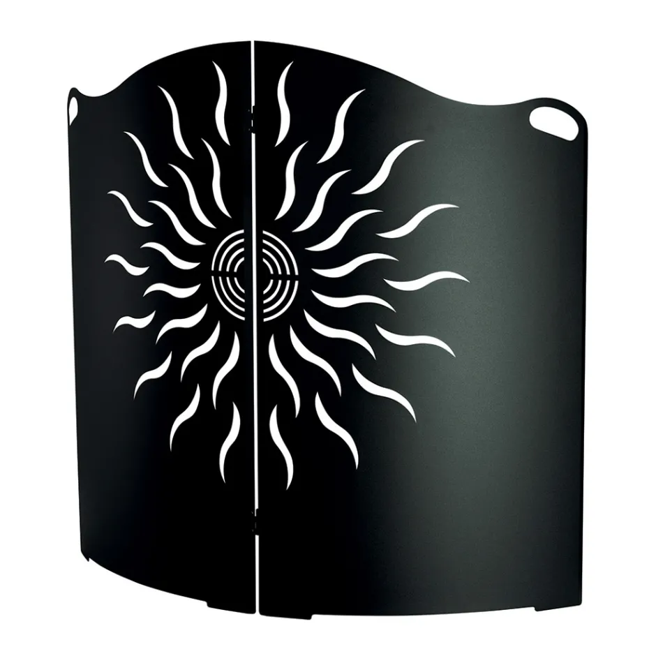 Apărător curbat pentru aragaz cu 2 uși metalice fabricat în Italia - rață Viadurini