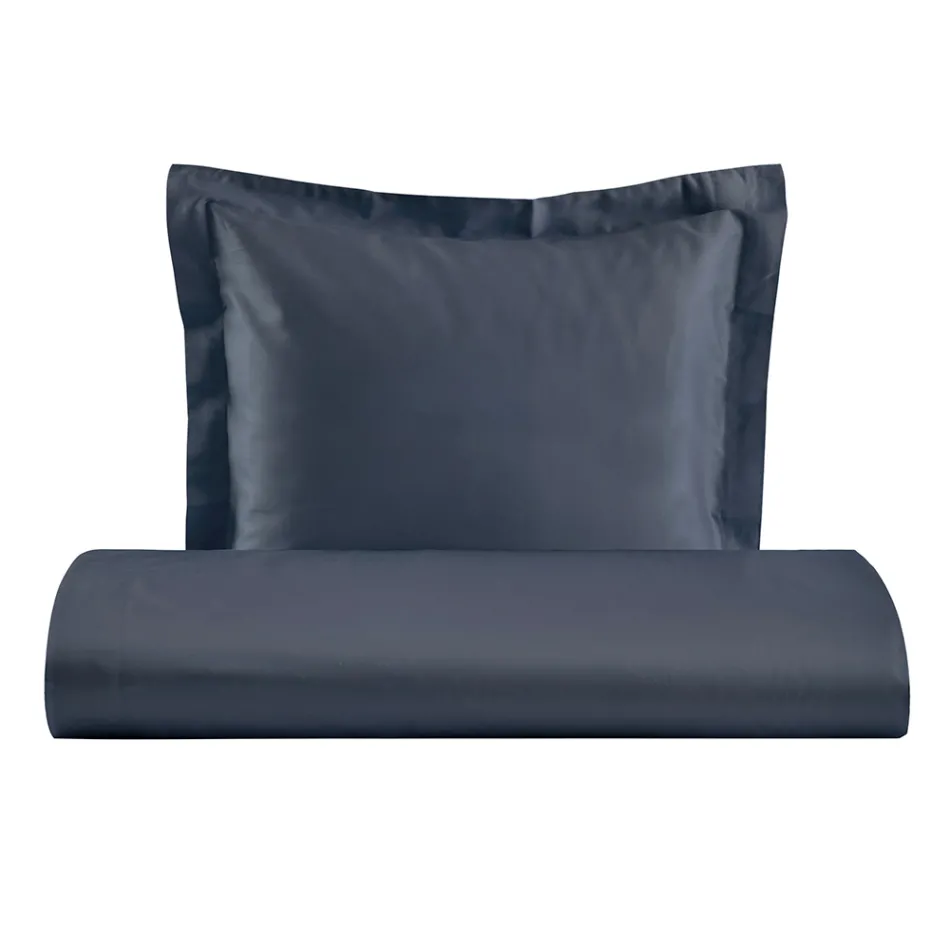 Set cuvertură de pilota 100% bumbac satin cu 1 față de pernă Fabricat în Italia - Pufos Viadurini