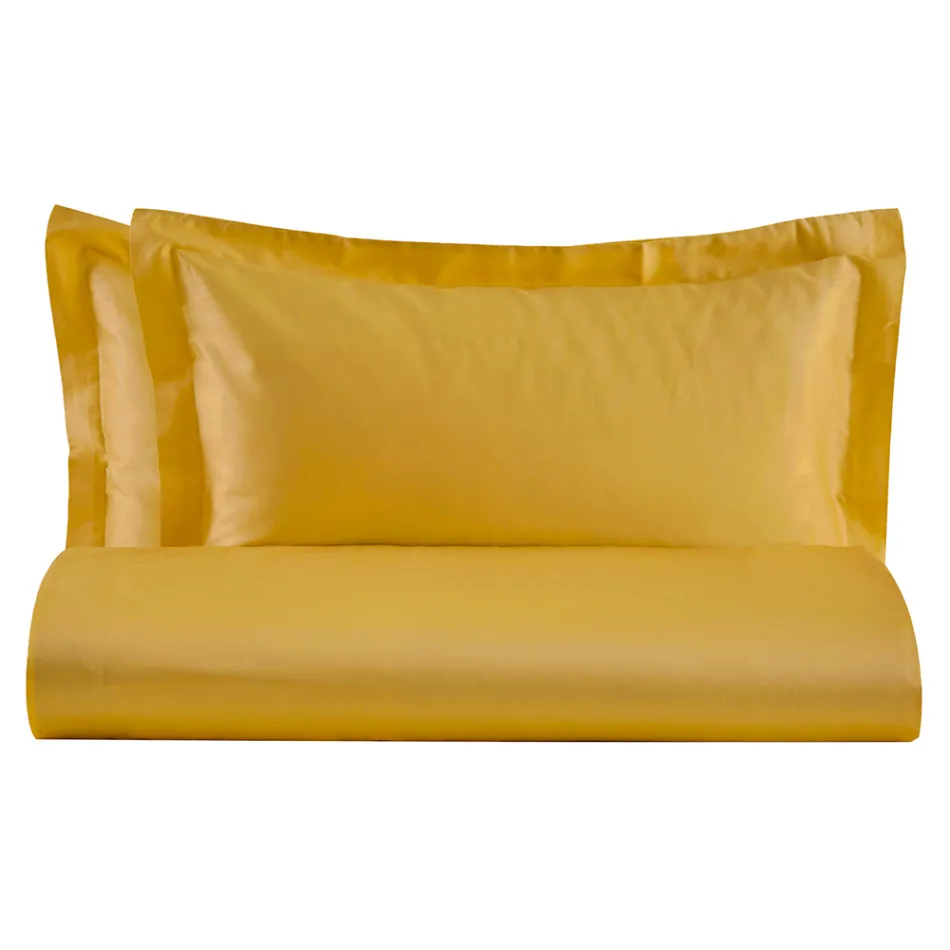 Set cuvertură dublu din satin bumbac 100% Made in Italy - Pufoasă Viadurini