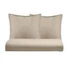 Set cuvertură de pilota dublă din bumbac pur vopsit în haine cu 2 fețe de pernă - Delicatese Viadurini