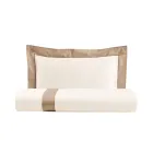 Set cuvertură pătrată o singură și jumătate din bumbac 100% și satin 10% bumbac - Detaliu Viadurini