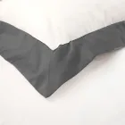 Set cuvertură pătrată o singură dată și jumătate din bumbac 100% și satin bumbac 10% - Detaliu Viadurini