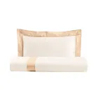 Set cuvertură pătrată o singură dată și jumătate din bumbac 100% și satin bumbac 10% - Detaliu Viadurini