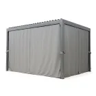 Pegola 3x4 mt din Aluminiu Vopsit Antracit cu Manivela - Levante Viadurini