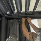 Pegola 3x4 mt din Aluminiu Vopsit Antracit cu Manivela - Levante Viadurini