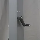 Pegola 3x4 mt din Aluminiu Vopsit Antracit cu Manivela - Levante Viadurini