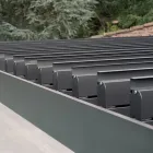 Pergolă din aluminiu cu acoperiș reglabil prin manivelă - Eolo Viadurini