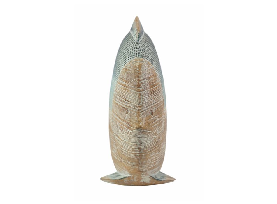 Ceramică decor de sine stătătoare Pește cu efect antic Design - Neomo Viadurini