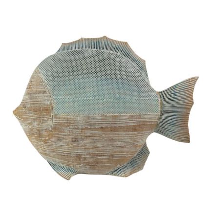 Ceramică decor de sine stătătoare Pește cu efect antic Design - Neomo Viadurini