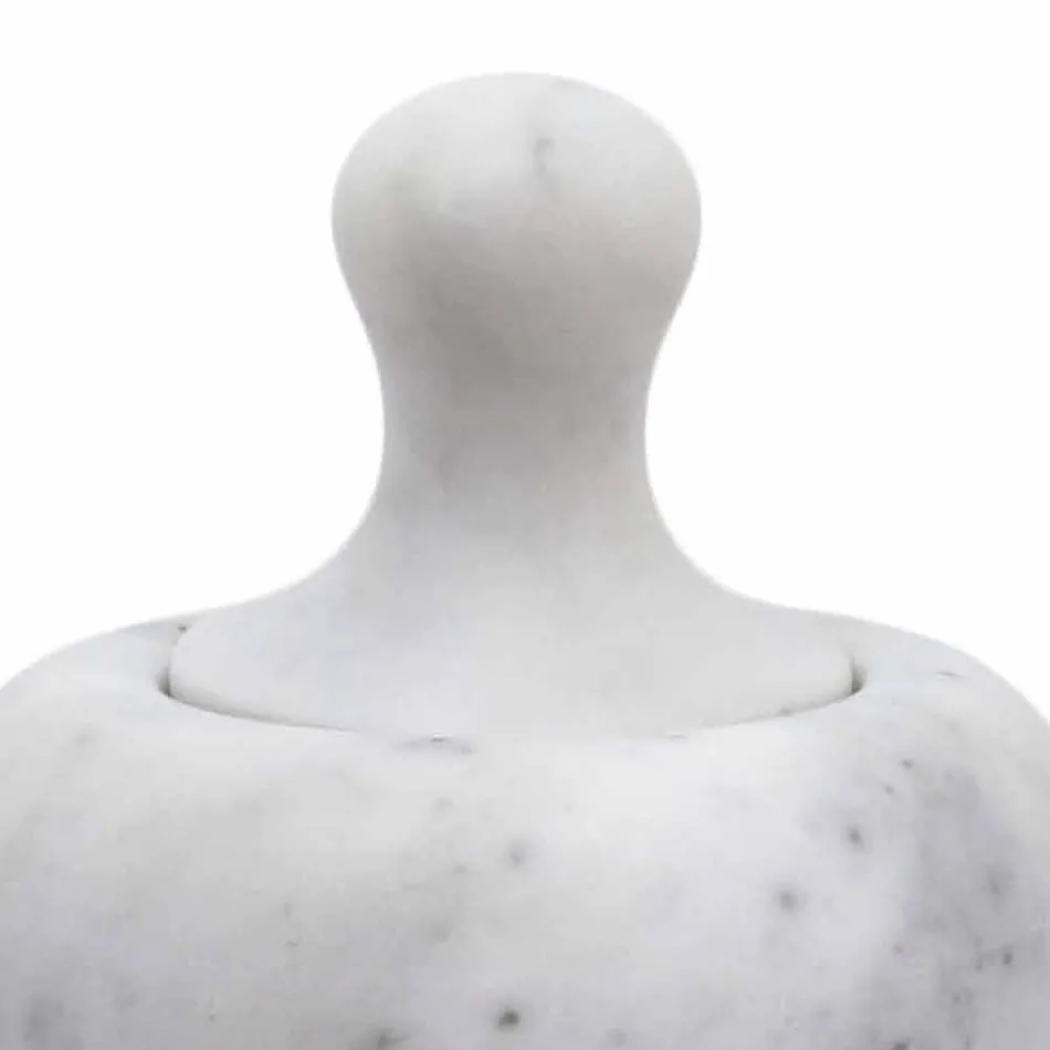 Stâlpii de nucă în marmura albă din Carrara Fabricată în Italia - Cullio Viadurini