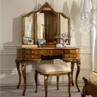 Pieptene de machiaj clasic din lemn cu oglinda Made in Italy - Cambrige Viadurini