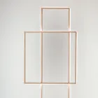 Lampă de podea LED de design din metal vopsit auriu sau argintiu - Formală Viadurini