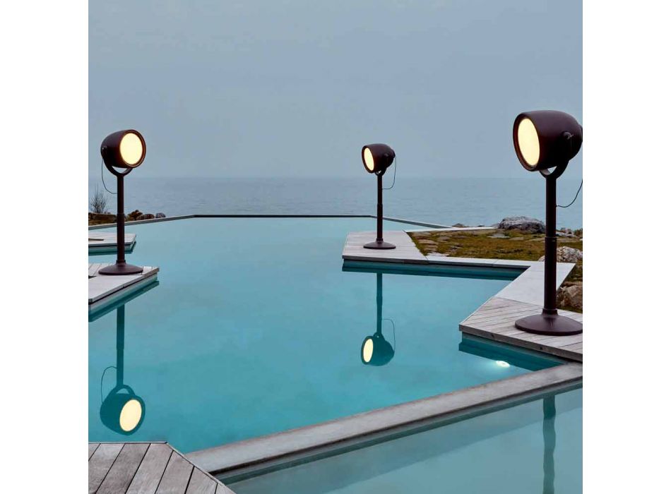 Lampă de podea de exterior Poleasy Design, 2 culori - Hollywood de Myyour Viadurini