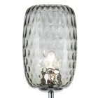 Lampă de podea din sticlă carcasată sau transparentă, fabricată în Italia - Sibilla Viadurini