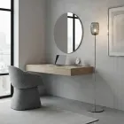 Lampă de podea din sticlă carcasată sau transparentă, fabricată în Italia - Sibilla Viadurini