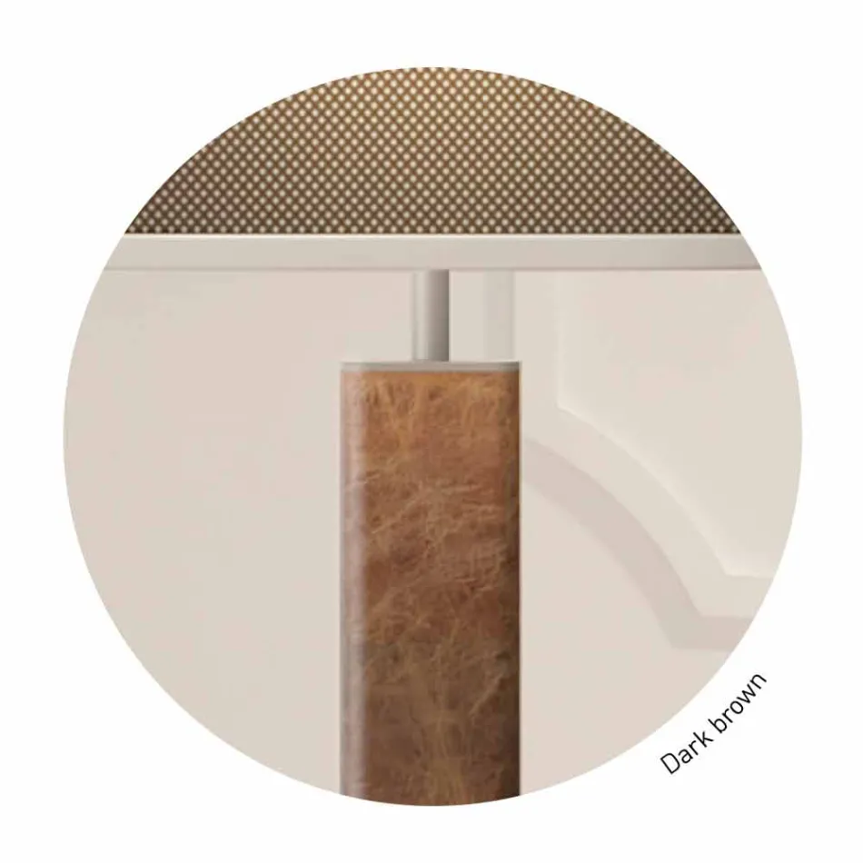 Lampă de podea cu design modern, din metal, cu abajur din țesătură Made in Italy - Jump Viadurini