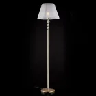 Lampă de podea din cristal cu abajur fabricat în Italia pentru decor interior - Madrid Viadurini