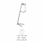 Lampă de podea din metal cu abajur modern din bumbac alb Made in Italy - Barton Viadurini