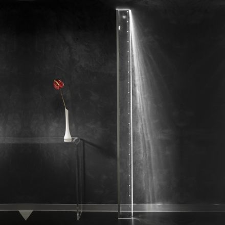 Lampa Led Cristal Acrilic Transparent Design Rigla - Mezure Viadurini
