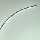 Lampă de podea LED modernă cu reglaj din metal negru, auriu sau alb - Gondolă Viadurini