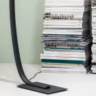 Lampă de podea LED modernă cu reglaj din metal negru, auriu sau alb - Gondolă Viadurini