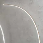 Lampă de podea LED modernă cu reglaj din metal negru, auriu sau alb - Gondolă Viadurini