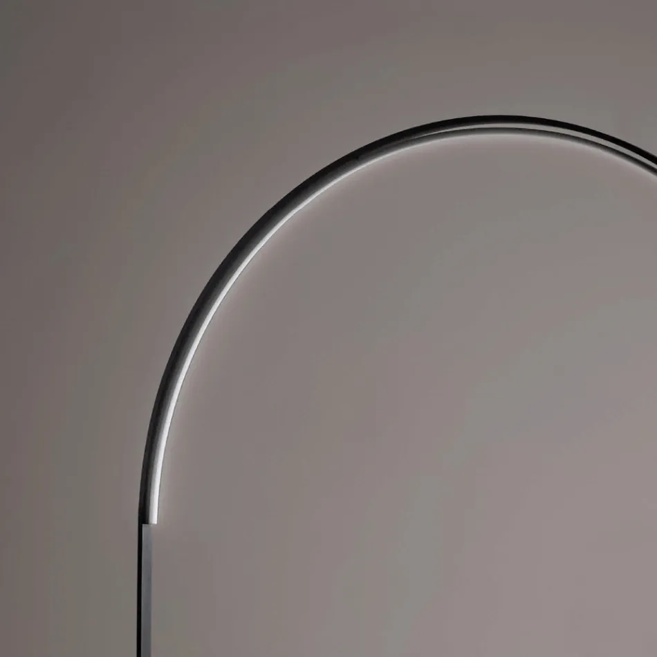 Lampă de podea modernă cu lumină LED reglabilă din metal vopsit - Picea Viadurini