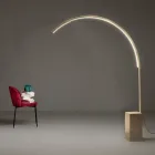 Lampă de podea modernă cu lumină LED reglabilă din metal vopsit - Picea Viadurini