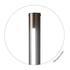 Lampa de podea metalica moderna cu iluminare dubla Made in Italy - Roman Viadurini