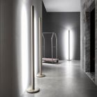Lampa de podea metalica moderna cu iluminare dubla Made in Italy - Roman Viadurini