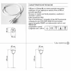 Lampă de podea în aer liber cu design modern în formă de trandafir - Baby Love de Myyour Viadurini