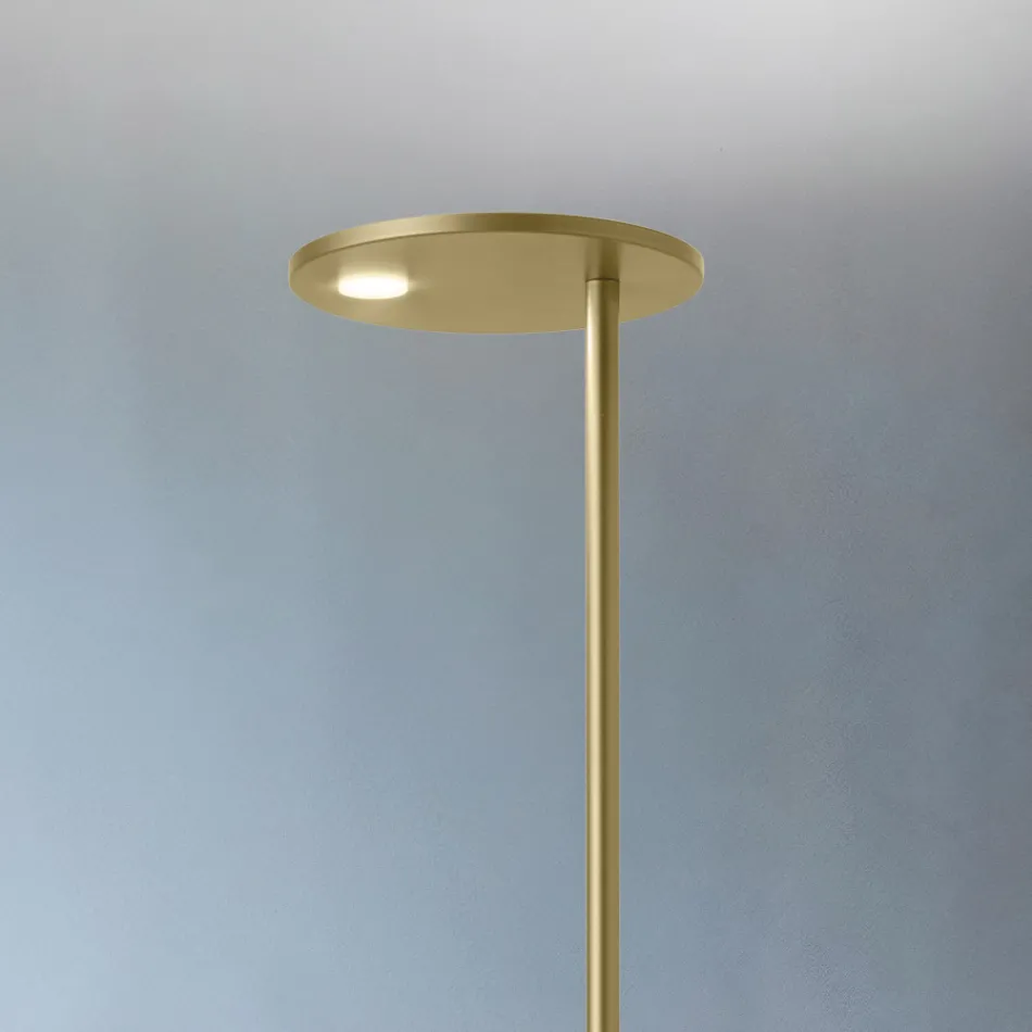 Lampă de podea din metal cu diverse finisaje fabricată în Italia - Lumi Viadurini