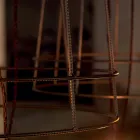 Lampă de podea pentru cameră de zi 3 lumini în stil minimal sau metal alb sau natural - Styling Viadurini