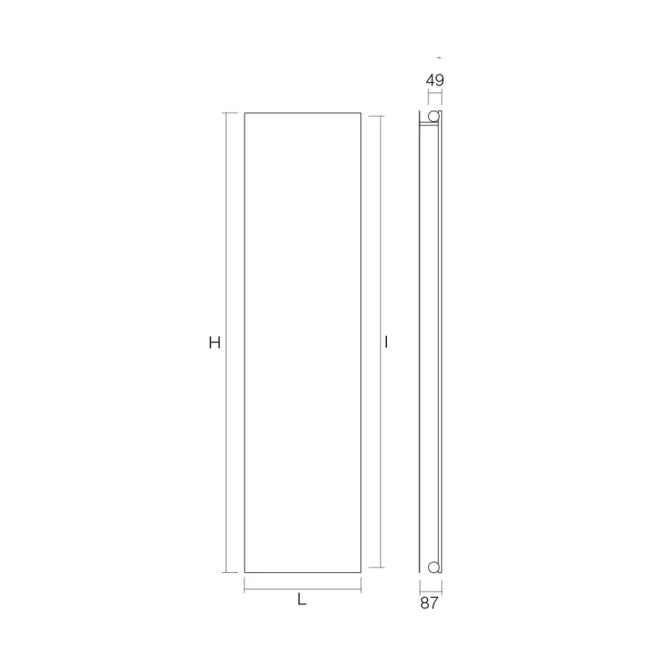 Placa radianta din otel carbon cu sistem hidraulic Made in Italy - Bigne Viadurini