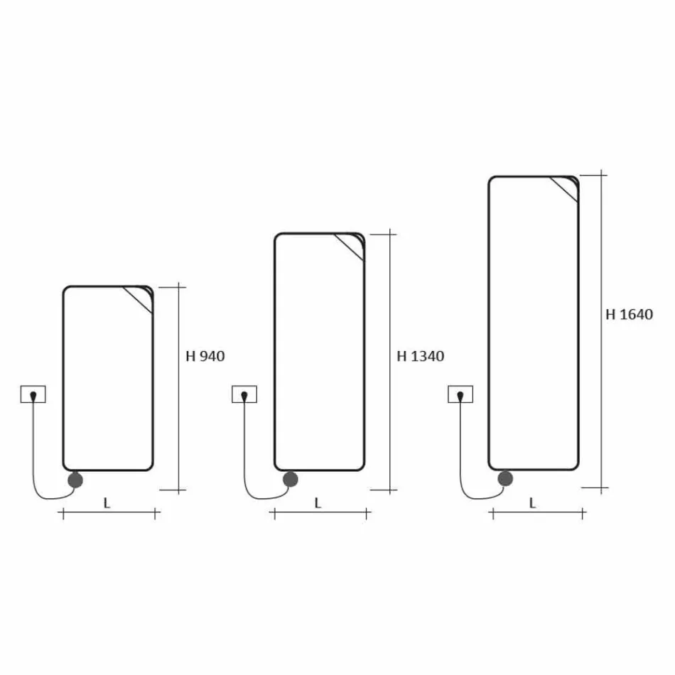 Placă radiantă electrică de design modern de până la 1000 W - carte Viadurini