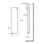 Placă radiantă electrică de design modern de până la 1000 W - carte Viadurini