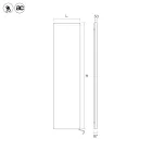 Placă radiantă electrică cu gradient de culoare fabricată în Italia - Selce Viadurini