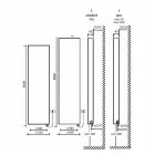 Radiator electric de perete modern cu placă radiantă de până la 1000 W - îndoit Viadurini