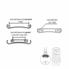 Radiator electric de perete modern cu placă radiantă de până la 1000 W - îndoit Viadurini