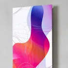 Placă radiantă hidraulică montată pe perete din oțel cu decor 839 W - Kelvin Viadurini