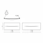 Placă radiantă hidraulică de proiectare orizontală din oțel până la 820 W - tăiat Viadurini