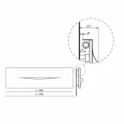 Placă radiantă hidraulică de proiectare orizontală din oțel până la 820 W - tăiat Viadurini