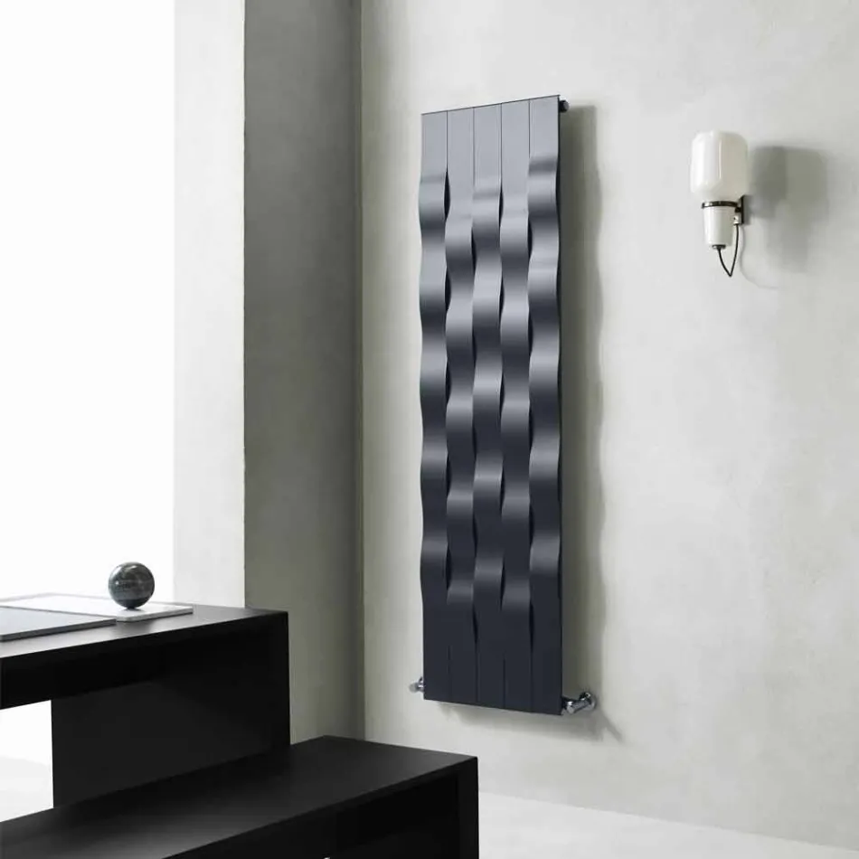 Placă radiantă din oțel cu design vertical de 5 bare până la 1003 wați - râu Viadurini