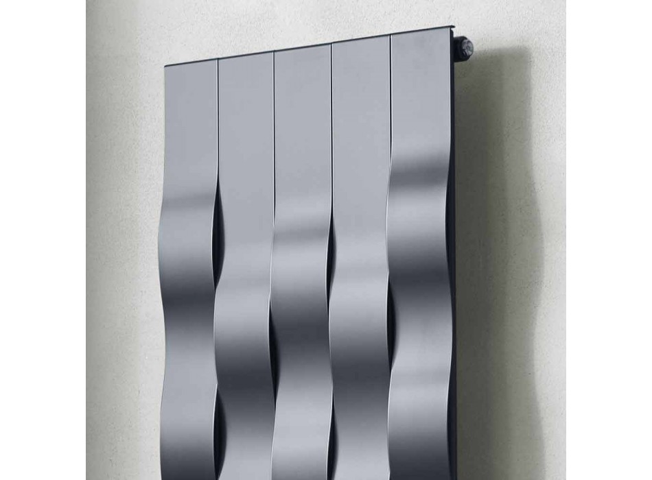 Placă radiantă din oțel cu design vertical de 5 bare până la 1003 wați - râu Viadurini