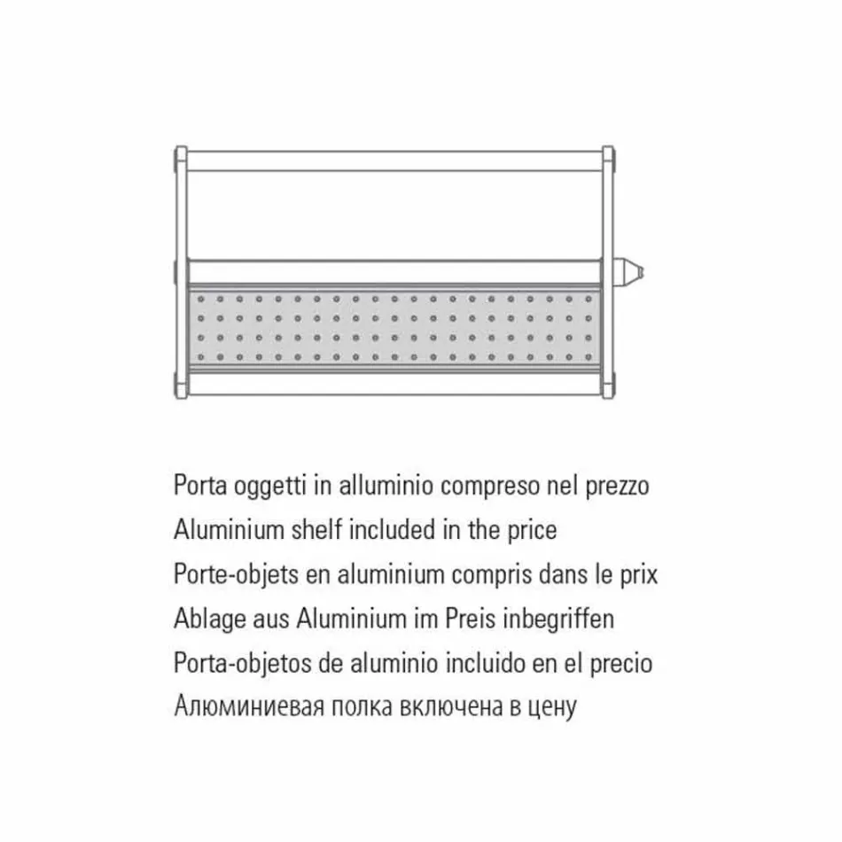 Placă radiantă din aluminiu și țesături electrice și colorate Design 150 W - Sam Viadurini