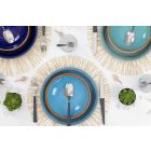 Placi colorate și moderne 18 bucăți în gresie Serviciu de masă complet - Egadi Viadurini