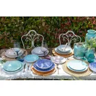 Placi colorate moderne 18 piese Serviciu complet de masă în Gres - Creta Viadurini