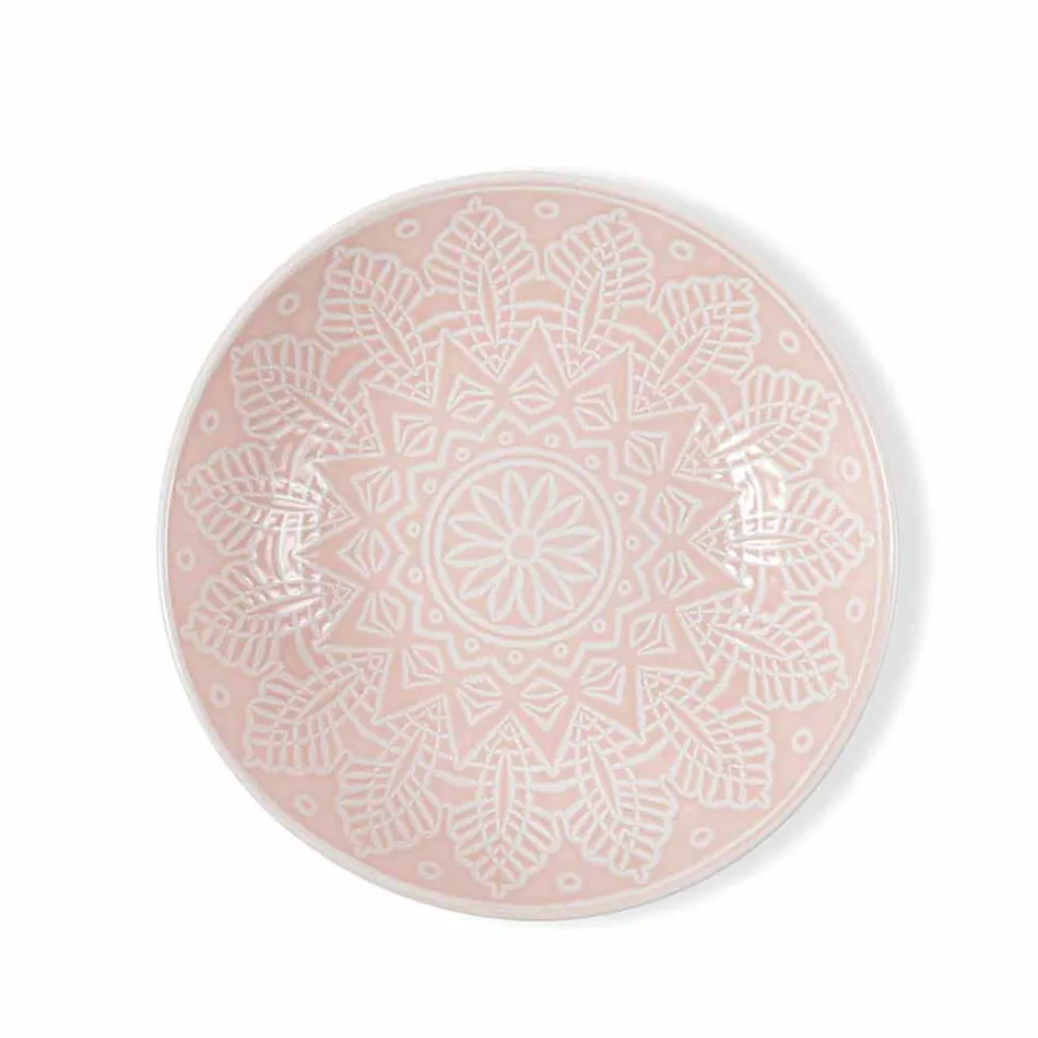 Placi colorate moderne 18 piese Serviciu complet de masă în Gres - Creta Viadurini